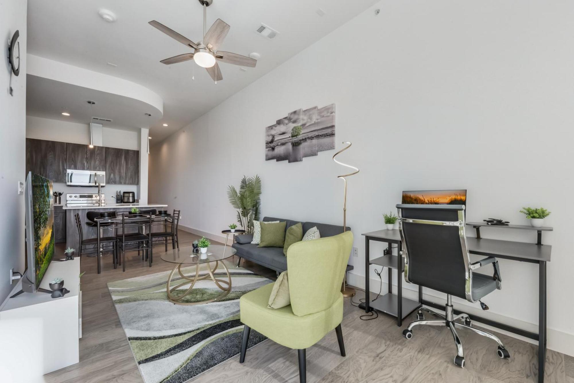 Snazzy Loft Style 2Br I Gym I Parking I Workspace Dallas Kültér fotó